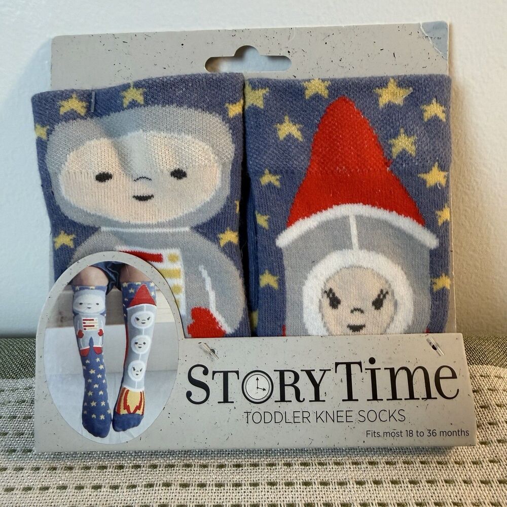 DEMDACO Astronaut and Space 18-36 Months Cotton Story Time Socks